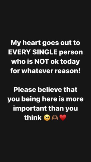 Denyce Lawton Instagram - You are seen!! You’re NOT ALONE! It’s OK to NOT be ok!! 🙏🏽🙏🏽🙏🏽🫶🏽🫶🏽🫶🏽♥️♥️♥️