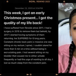 Denyce Lawton Instagram - 🥹🙏🏽🙌🏽 This week, I got an early Christmas present… I got the quality of my life back! #fibroids 

FULL STORY IN SLIDES! 👈🏽

DISCLAIMER: I am not discouraging anyone from proceeding with their holistic route, but for me & every single person that I personally know who suffered, we all felt scammed, and it did nothing but cause more stress & pain than help. 

Trying to put everything Ive endured over the last 6 yrs in a single post is impossible, but those who are close to me know how much Ive suffered from these damned things lol & anyone suffering from fibroids know as well. No amount of vegan or raw vegan lifestyle or meditation to reduce stress, was going to shrink or minimize the amount of fibroids I had. Did the remedies I experimented with help reduce inflammation & pain occasionally? Yes, but in NO way did they shrink or get rid of anything. 

All in all, I wanted to share a little about my journey in hopes that it will inspire someone to take care of themselves a lot better with diet, reduced stress, & to do proper research on what procedure is best for you just as much as which doctor serves YOU the best! I literally went to 13 doctors & did not allow these non-African-American people to tell me that it was impossible for me to have children. (IYKYK 🥴🙄) And it wasn’t because I was trying to be stubborn or that I did not believe all of these people because I thought I knew better than them. 11 of those doctors never even examined me!! Many of those doctors ignored my symptoms, and refused to acknowledge that the pain & suffering I was enduring Was real. I was told numerous times I DID NOT have fibroids and they were just cysts or polyps!!! And because of that, I refused to accept anything they had to say. And so, I went back to the person who believed me 8 YRS ago, & without hesitation, protected & supported me, and did it with such compassion and professionalism, & I would 100% trust my life with him every single time. From going out of your way to examine me to not sacrificing my body by removing the massive ones in whole parts for the bragging rights and everything in between!! 🙌🏽 THANK YOU GOD 🙌🏽 & Dr. Lizardo —->>. @obgdc 🫶🏽🫶🏽🙌🏽