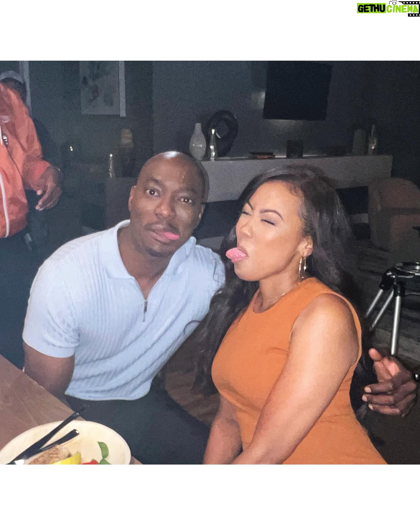 Denyce Lawton Instagram - #LatePost .. y’all know I’m already bad with social media LOL been a little busy over here 🥰 but … better late than never.. 😛🤷🏽♀️🫶🏽 @iambjbritt @directorcourtney @jaredwoffordent & I filmed a movie a couple of months ago for @tvonetv @swirlfilmsig … I just want you to know that what we worked through multiple lightening / thunderstorms, creepy bug infested woods with mini pterodactyls flying into my face and a lot of changes, but a lot of fun was had, bruises were made, literally blood was shed 😂😂 ( & BJ got the grunt of it 😂) forever friendships were made and bugs were swallowed by BJ all in the sake of bringing y’all a nice little romantic thriller.. there’s a little clip of it at the end of the slide 😂😂 COMING TO TV ONE OCT 15 😫😂🥰♥️ (A little appreciation note to all the crew who were so dope during filming and made life easier for us on a daily… love y’all fo life 🥰)