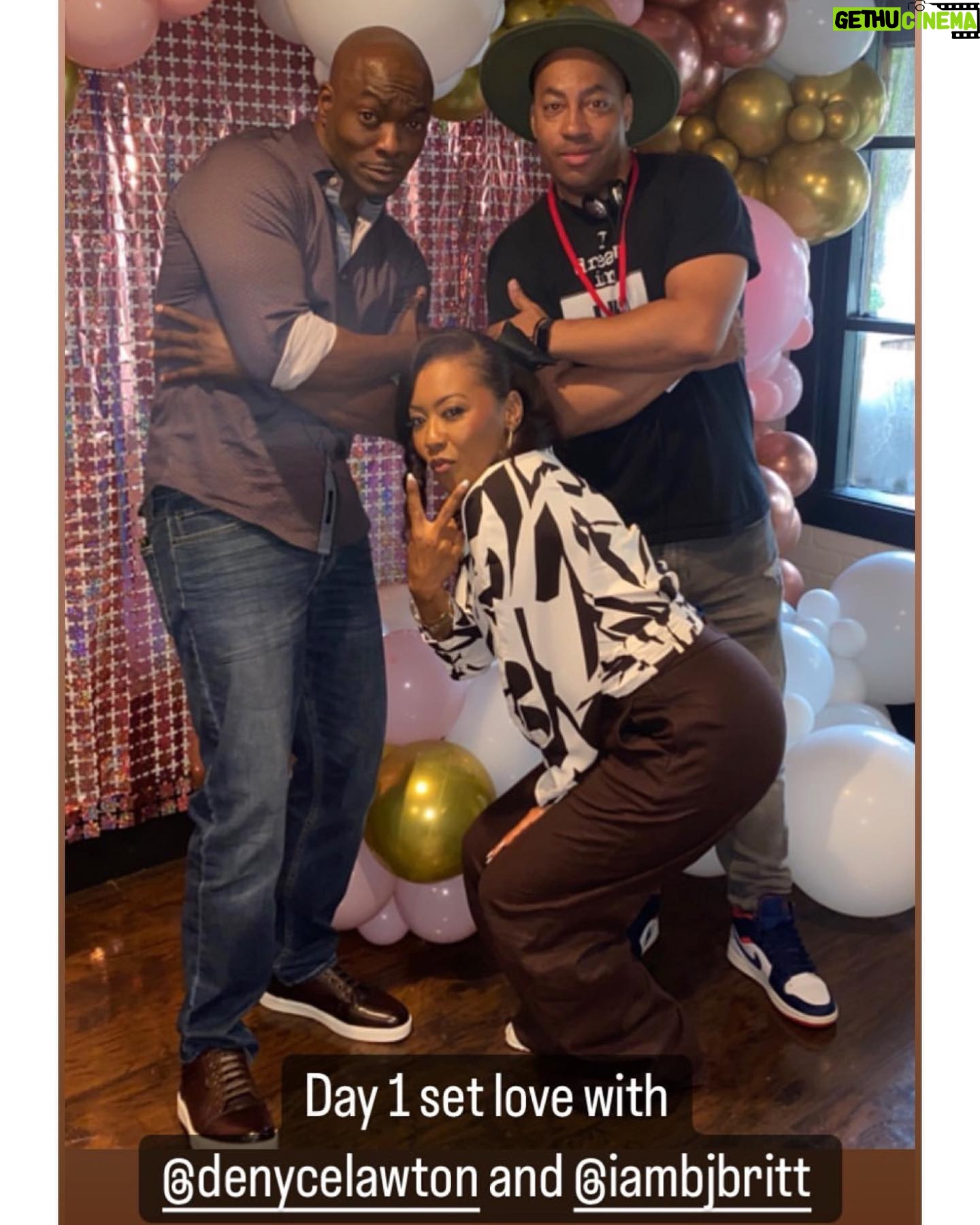 Denyce Lawton Instagram - #LatePost .. y’all know I’m already bad with social media LOL been a little busy over here 🥰 but … better late than never.. 😛🤷🏽♀️🫶🏽 @iambjbritt @directorcourtney @jaredwoffordent & I filmed a movie a couple of months ago for @tvonetv @swirlfilmsig … I just want you to know that what we worked through multiple lightening / thunderstorms, creepy bug infested woods with mini pterodactyls flying into my face and a lot of changes, but a lot of fun was had, bruises were made, literally blood was shed 😂😂 ( & BJ got the grunt of it 😂) forever friendships were made and bugs were swallowed by BJ all in the sake of bringing y’all a nice little romantic thriller.. there’s a little clip of it at the end of the slide 😂😂 COMING TO TV ONE OCT 15 😫😂🥰♥️ (A little appreciation note to all the crew who were so dope during filming and made life easier for us on a daily… love y’all fo life 🥰)