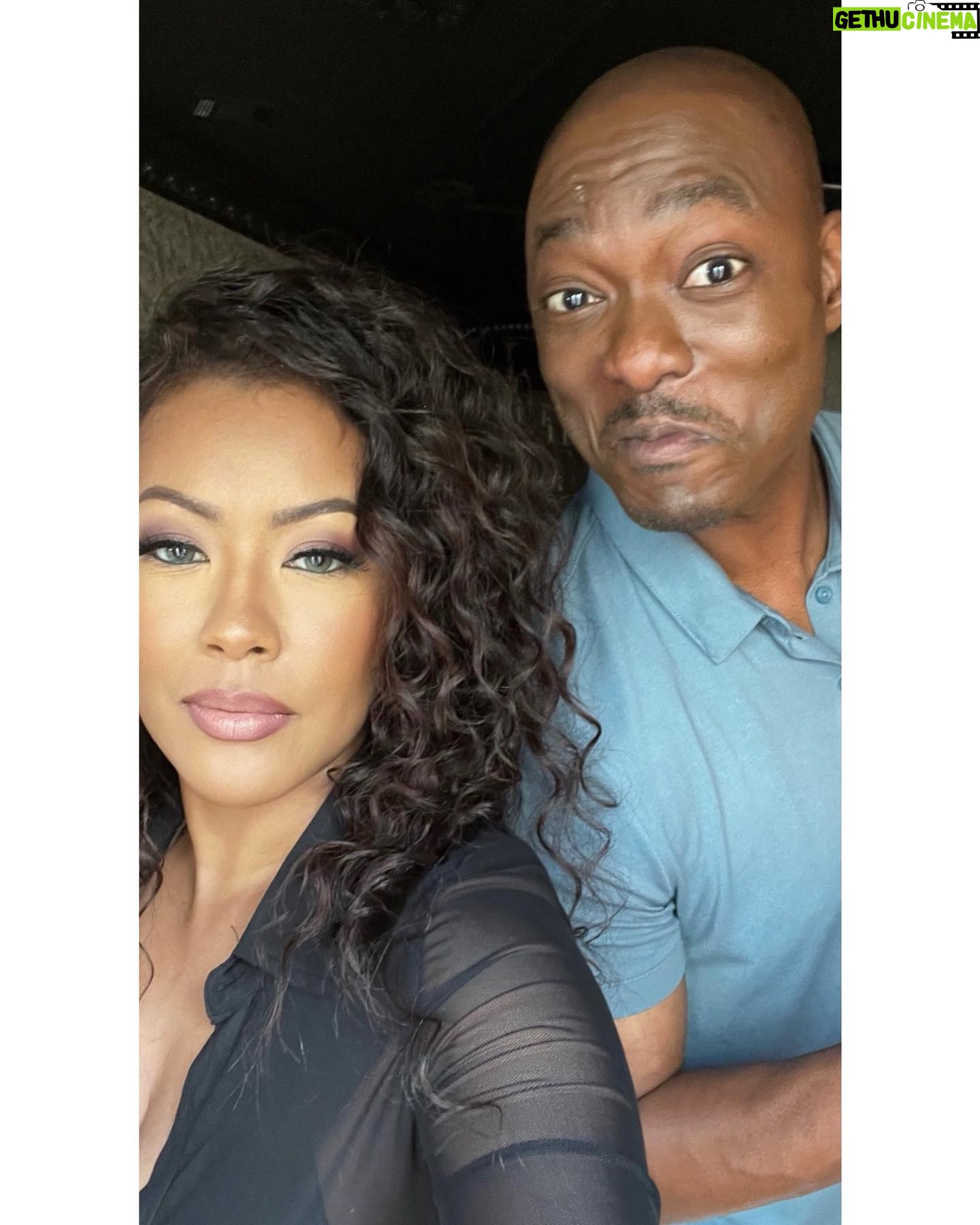 Denyce Lawton Instagram - #LatePost .. y’all know I’m already bad with social media LOL been a little busy over here 🥰 but … better late than never.. 😛🤷🏽♀️🫶🏽 @iambjbritt @directorcourtney @jaredwoffordent & I filmed a movie a couple of months ago for @tvonetv @swirlfilmsig … I just want you to know that what we worked through multiple lightening / thunderstorms, creepy bug infested woods with mini pterodactyls flying into my face and a lot of changes, but a lot of fun was had, bruises were made, literally blood was shed 😂😂 ( & BJ got the grunt of it 😂) forever friendships were made and bugs were swallowed by BJ all in the sake of bringing y’all a nice little romantic thriller.. there’s a little clip of it at the end of the slide 😂😂 COMING TO TV ONE OCT 15 😫😂🥰♥️ (A little appreciation note to all the crew who were so dope during filming and made life easier for us on a daily… love y’all fo life 🥰)