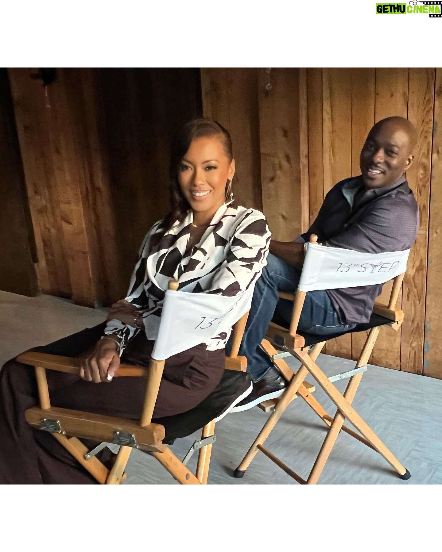 Denyce Lawton Instagram - #LatePost .. y’all know I’m already bad with social media LOL been a little busy over here 🥰 but … better late than never.. 😛🤷🏽♀️🫶🏽 @iambjbritt @directorcourtney @jaredwoffordent & I filmed a movie a couple of months ago for @tvonetv @swirlfilmsig … I just want you to know that what we worked through multiple lightening / thunderstorms, creepy bug infested woods with mini pterodactyls flying into my face and a lot of changes, but a lot of fun was had, bruises were made, literally blood was shed 😂😂 ( & BJ got the grunt of it 😂) forever friendships were made and bugs were swallowed by BJ all in the sake of bringing y’all a nice little romantic thriller.. there’s a little clip of it at the end of the slide 😂😂 COMING TO TV ONE OCT 15 😫😂🥰♥️ (A little appreciation note to all the crew who were so dope during filming and made life easier for us on a daily… love y’all fo life 🥰)