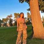 Destiny Monique Instagram – Just out here blending in with the trees…. Y’all need me to spy on someone for you, let me know? 👁️👁️
–
Use my discount code for 15%off: awDESTINY @sheinofficial From the Shein Icon collection. 
-Tie dye tube top and flap pocket cargo pants set. 
.
.
.
.
#cargopants #camopants #ad #fashionstyle #shein #sheingals #makecamoyourcause