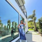 Destiny Monique Instagram - Have a great week everyone! 💙 - 15% off with my code: ADWD15 shop @shop_kollyy Sculpture aesthetics human body sleeveless maxi dress. . . . . #Ad #maxidress #style #fashion #kollyy #dress