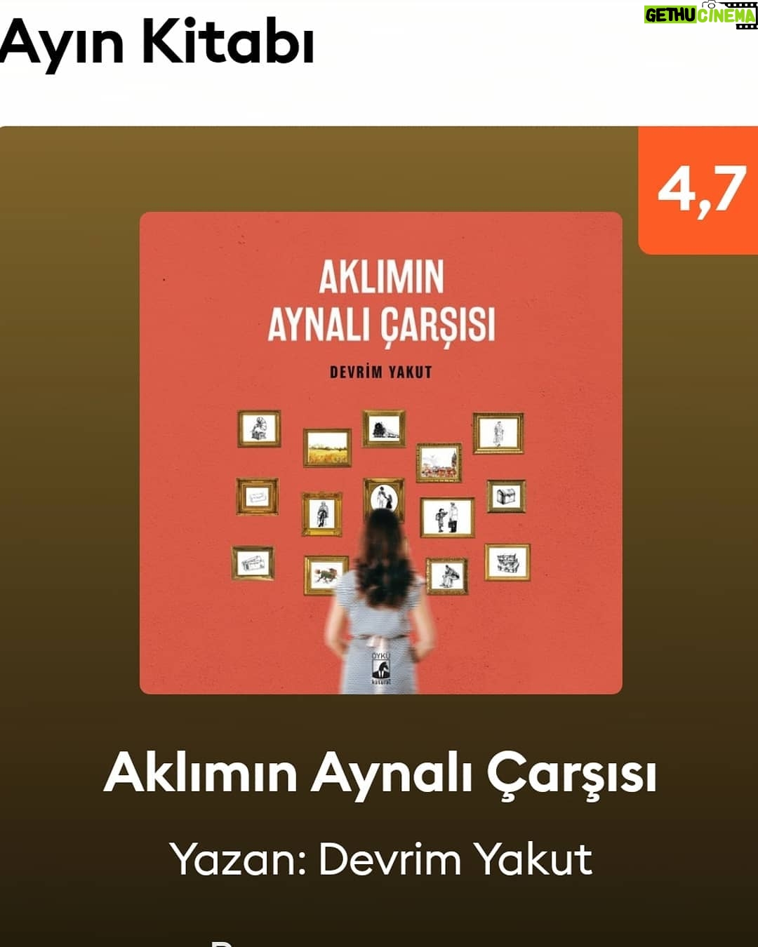 Devrim Yakut Instagram - Aklımın Aynalı Çarşısı Storytel'de ayın kitabı oldu Çok mutluyum.Sevgili kitap severlere çok teşekkür ederim.🙏♥️@kusuratyayinlari @storytel.tr #aklımınaynalıçarşısı #devrimyakut