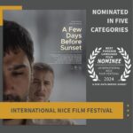 Devrim Yakut Instagram – Nice International Film Festival Nominated
Adaylıklar
1-Best Picture of the Festival-Festivalin En İyi Filmi
A Few Days Before Sunset

2-Best Foreign Language Feature Film-Yabancı Dilde En iyi Film
A Few Days Before Sunset
@afewdaysbeforesunset 

3-Outstanding Actor in a Foreign Language Film
Yabancı Dilde En İyi Erkek Oyuncu
Uğur Güneş
@ugurnesofficial 

4-Outstanding Actress in a Foreign Language Film
Yabancı Dilde En İyi Kadın Oyuncu
Devrim Yakut
@devrimyakut 

5-Best Edition of a Foreign Language Film
Yabancı Film, En İyi Kurgu
Umut Sakallıoğlu
@umutsakallioglu