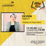 Devrim Yakut Instagram – @esenyurtbldys Organizasyonuyla bu cumartesi 14.00 de buluşup Aklımın Aynalı Çarşısı’ni konuşacağız.Belki tatlı bir sürprizimiz de olur…Bekleriz.🌸@kusuratyayinlari #aklımınaynalıçarşısı