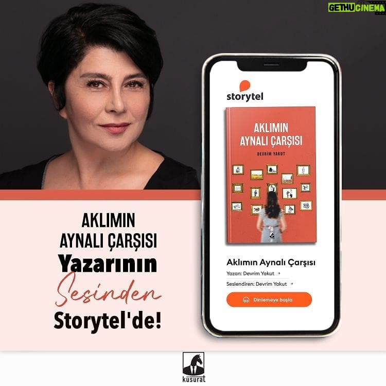Devrim Yakut Instagram - Bu da yeni bir heyecan benim için.Okuma fırsatı bulamayanlar,dinlerler belki,yazanın sesinden♥️@kusuratyayinlari @storytel.tr #aklımınaynalıçarşısı