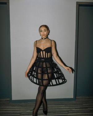 Devyn Nekoda Instagram - somebody pinch me 🤭🤭🤭🤭 last night was a dream!!!!! 

dress @monsemaison 
shoes @sam_edelman 
earrings   ring @mizukijewels 
necklace @the_ninon 
bag @emmkuony 
incredible amazing stylist @itsamandalim