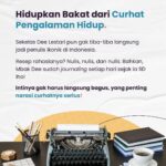 Dewi Lestari Instagram – Teman Kuncie, ternyata journaling salah satu langkah Mba Dee untuk latihan menulis, loh! 😍

Mba Dee sudah rutin membuat journaling sejak SD dan rutinitas inilah yang mengantarkan Mba Dee menjadi penulis profesional yang sukses. ✨🤗

Tentu saja, memiliki bekal kebiasaan menulis journal saja tidak cukup untuk menjadi seorang penulis profesional, karena setiap penulis perlu memahami berbagai pendekatan dan sedikit strategi, seperti perlunya tahu cara mengolah cerita, dan tahu cara bagaimana membuat tulisan yang berhasil dinikmati oleh pembaca. 

Yuk, bergabung dan menjadi bagian dari kelas Kaizen Writing, karena di kelas ini Mba Dee akan membagikan resep menulisnya. 🤩🔥

#Kuncie #KaizenWriting #MemulaiPerubahan