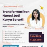 Dewi Lestari Instagram – Teman Kuncie, ternyata journaling salah satu langkah Mba Dee untuk latihan menulis, loh! 😍

Mba Dee sudah rutin membuat journaling sejak SD dan rutinitas inilah yang mengantarkan Mba Dee menjadi penulis profesional yang sukses. ✨🤗

Tentu saja, memiliki bekal kebiasaan menulis journal saja tidak cukup untuk menjadi seorang penulis profesional, karena setiap penulis perlu memahami berbagai pendekatan dan sedikit strategi, seperti perlunya tahu cara mengolah cerita, dan tahu cara bagaimana membuat tulisan yang berhasil dinikmati oleh pembaca. 

Yuk, bergabung dan menjadi bagian dari kelas Kaizen Writing, karena di kelas ini Mba Dee akan membagikan resep menulisnya. 🤩🔥

#Kuncie #KaizenWriting #MemulaiPerubahan