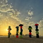 Dewi Lestari Instagram - Hari terakhir di Doha ditutup dengan sunset indah. Taburan awan mengisi langit jingga cerah. Kunjungan perdana ke Qatar, dan intuisi saya mengatakan ini tidak akan menjadi yang terakhir. I really enjoyed my stay, impressed with what I saw, and got much happiness from my experience and friendship that I gained along the way ❤️ See you again, Doha.
