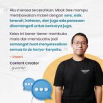 Dewi Lestari Instagram – Yes! Kesempatan belajar menulis di Kelas Kaizen Writing kembali terbuka. Ikuti Batch 11 yang akan digelar pada 7-9-11 Mei 2024, dan rasakan manfaat kelas ini untuk semangat dan produktivitasmu! 🔥

Batas pendaftaran hanya sampai tgl 5 Mei, ya. Silakan klik link di Bio. Sampai jumpa di kelas bersama Bu RT 👋 

Terima kasih @wantja yang sudah berbagi pengalamanmu di Kelas Kaizen Writing 🙏☺️

#KelasKaizenWriting #KKW #Kuncie #DeeLestari