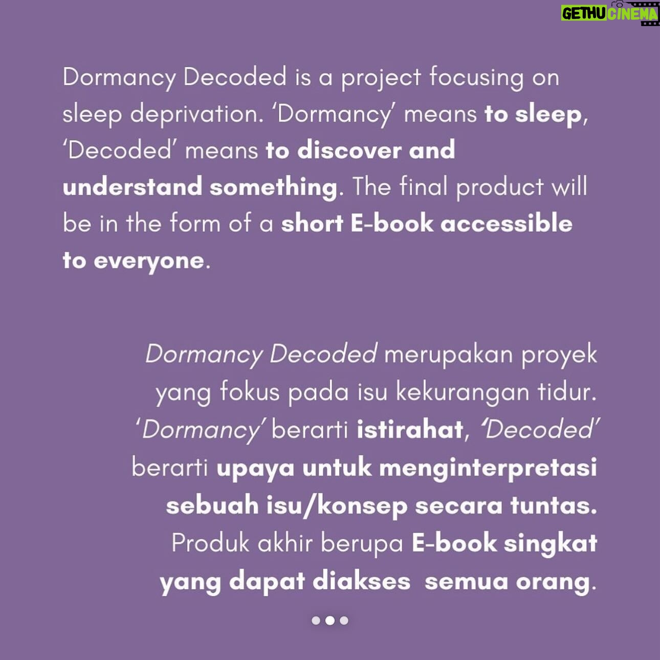 Dewi Lestari Instagram - Buku perdana si Bungsu @atishaprajna, berjudul “Dormancy Decoded”, sudah rilis! 🥳 Buku ini merupakan tugas akhir, atau Culminating Project, yang menjadi syarat kelulusan Atisha dari SMP Cikal. Setiap anak boleh memilih beragam proyek sesuai dengan minat mereka. Atisha memilih untuk membuat buku. Mengangkat isu gangguan tidur yang ternyata banyak dialami remaja, buku ini sarat dengan info, trik, dan tips praktis. Dr Andreas Prasadja, salah satu narasumber Supernova Gelombang, juga ikut menyumbang pendapat ahlinya di buku ini. Amat bangga dengan kerja keras Atisha mewujudkan “Dormancy Decoded”, buku digital full colour yang setiap halamannya ia susun dan desain sendiri. Sekarang sudah tahu betapa sulitnya bikin buku ya, Sha? 😁 I do hope this won’t be the last one, though 😉 “Dormancy Decoded” sudah bisa diakses oleh publik. Silakan ke bit.ly/dormancydecoded atau klik link di Bio 👆 Big congrats once again, Tisha. Papa @rezagunawan would be so proud 🥹❤️ #DormancyDecoded #AtishaPrajna