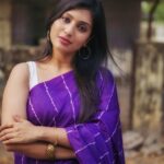 Dhanalakshmi Saminathan Instagram - I 💜 You Comment your favourite 1,2,3,4,5 🙈😍 Saree : @askcouturesaree Shot by : @tru_the_lens_with_monk . . . #purple #sareelove #sareeseries #photography #photoshoot #photoframes #picoftheday #ootd #photooftheday #photogram #portrait #sareestyling #love #featured #fyp #dhanasaminathan