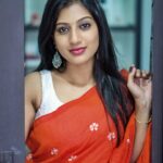 Dhanalakshmi Saminathan Instagram - When you are the main character of your life, insta algorithm doesn't matters;) Saree: @askcouturesaree Shot by : @tru_the_lens_with_monk . . . #instagood #instapost #instadaily #outfit #photooftheday #picoftheday #trending #featured #explorepage #tamil #orange #sareestyling #saree #sareeseries #dhanasaminathan #anu