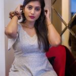 Dhanalakshmi Saminathan Instagram - 🤍 Shot by : @tru_the_lens_with_monk Outfit: @label_tawakkul . . . #instapost #instadaily #ootd #ootdfashion #outfit #dressup #collab #collaboration #messyhair #fashionvlog #fashionista #stylingseries #styling #featured #fyp #explorepage #explore #exploremore #scrunchies #scrunchie #dhanasaminathan #dhana #dhanaanu