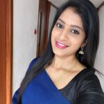Dhanalakshmi Saminathan Instagram - 🖤 Saree : @meeshoapp . . . #insta #instagood #instagram #sareegram #saree #foryou #selflove #selfie #news #newsanchor #kalaignarnews #explore #dhana #dhanasaminathan