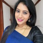 Dhanalakshmi Saminathan Instagram - 🖤 Saree : @meeshoapp . . . #insta #instagood #instagram #sareegram #saree #foryou #selflove #selfie #news #newsanchor #kalaignarnews #explore #dhana #dhanasaminathan