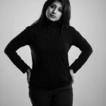 Dhanalakshmi Saminathan Instagram - 🐈‍⬛ Shot by : @g_a_n_e_s_h_1105 #blackandwhite #vintage #portrait #dhanasaminathan