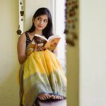 Dhanalakshmi Saminathan Instagram - The last one;) . . Saree: @askcouturesaree Styled by: @style_with_abi Shot by : @tru_the_lens_with_monk . . . #instagood #instapost #picoftheday #post #ootd #vintage #aesthetic #ａｅｓｔｈｅｔｉｃ #ootdfashion #sareeseries #sareestyling #yellow #featured #dhanasaminathan
