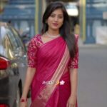Dhanalakshmi Saminathan Instagram - சுரபி 🌸🌙 Saree ; @rang_gopika Shot by : @tru_the_lens_with_monk Blouse stitched by: @askcouture.7 #instapost #ootd #sareeseries #sareestyling #collaboration #dhanasaminathan