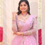 Dharshana Ashokan Instagram - Beautiful @dharshana_ashokan flaunting in onion pink Embroidered lehenga🌸🌸 Bridal Edit 2024 Ever beautiful @dharshana_ashokan Lens @haran_official_ Mua @makeup_by_kez Hair stylist @banuhairstylist Jewellery @challani_jewellery Decor @dj_flowers_garlands 🌸