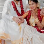 Dharshana Ashokan Instagram - Wedding makeover @dharshana_ashokan and her groom. Grooms makeover and bride hairstyling : @makeoverby_pranitha Saree draping : @perfectpleats_saree_stylist (Reception makeup , Coimbatore makeup artist, cbe mua , Coimbatore mua, Tirupur mua, Chennai mua, Chennai makeup artist ,erode makeup artist, erode mua, Salem makeup artist, Salem mua, Namakkal makeup artist, dindugal makeup artist, Madurai makeup artist , Ooty makeup artist , Muhurtham makeup,wedding saree, wedding jewellery,karaikudi makeup artist)