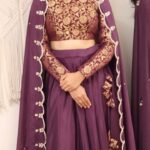 Dharshana Ashokan Instagram - One more with our beautiful @dharshana_ashokan Outfit: @hafsaaddotcom MUA: @makeup_by_kez Hair: @banuhairstylist Isha Handwork Lehanga [Purple] This purple Lehanga, a symbol of understated royalty. A simple yet regal choice, it exudes elegance effortlessly, making every step a statement in the world of fashion Blouse fabric: Premium Banaras Dupatta: Chinnon with pure handwork Skirt: 360• full flair in Chinnon with lining Book directly on our website (link in bio) 🔎Search code: Isha Handwork HAFSAAD.COM Please note: all videos/ pictures used in our social media handles are shot at our studio and are 100% real product images and videos Dm/ WhatsApp 90437 77815 for queries/ custom stitching and international orders