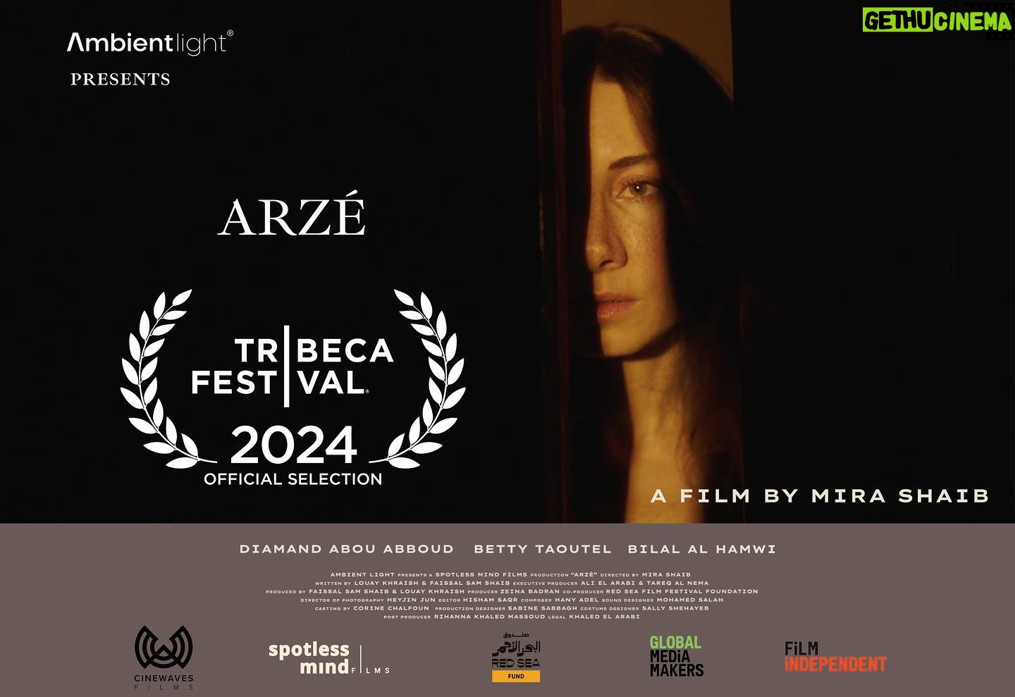 Diamand Abou Abboud - 422 Likes - We are so proud to announce that ARZE is being selected for Tribeca Film Festival 2024 in the competition.
Check the Link in bio!
#ambientlightfilm #arzƩfilm #film #cinema #production
#filmcommunity #*independentfilm #empowerment
#storytelling #filmproduction #filmmaking