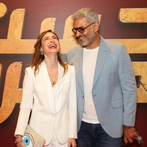 Diamand Abou Abboud Instagram - From yesterday’s premiere of Hassan El Massry in Cairo ..✨
#Hassan_el_Massry #film #premiere #cinema #cairo #egypt #Beirut #Lebanon #actress #diamand_abou_abboud 

Accessories @villafelt 
Pendant @sethathor.alchemy 
@georgesrichane thank you !!