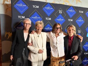 Diana Nyad Instagram - Bonnie and I had the extreme pleasure of cheering Jodie Foster yesterday at her big moment of putting her hand and footprints into the famous gallery of cement at Hollywood’s Grauman’s Chinese Theater. Jodie’s cinema career defies credulity. By age 14, she had starred in Taxi Driver, Alice Doesn’t Live Here Any More, and three other sterling films. She has won and also been nominated for multiple Oscars, from The Accused, Silence of the Lambs, to our very own NYAD. Her dear friend Jamie Lee Curtis told colorful Jodie personal stories, such as her dressing in costumes for holidays and going door to door in her neighborhood, inciting others to also get into costume and widen the group. Yesterday was a big professional moment for our friend Jodie Foster. And it was also a big personal day—-her 10th anniversary shared with her wonderful wife Alexandra Hedison.