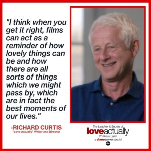 Diane Sawyer Instagram - Stars of ‘Love Actually’ - along with the writer and director - are marking the 20th anniversary of the making of the Holiday classic and the lasting messages from the film, in a new #abc2020 special with @DianeSawyer. | Watch the premiere Tuesday at 8/7c on ABC. Stream next day on Hulu.