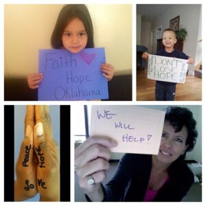 Diane Sawyer Instagram - Messages from the heart for the people of #Oklahoma --- add yours using #MyThreeWords