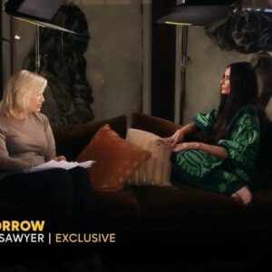 Diane Sawyer Instagram - I sat down with actress @demimoore. Today you may have seen us talk about a turbulent childhood and her rise to stardom. Tomorrow morning she shares about marriage, motherhood, and how she became a trailblazer for women. All of which she writes about in her new book “Inside Out”. Join us on @goodmorningamerica
