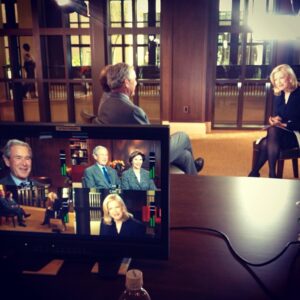 Diane Sawyer Instagram - #SneakPeek My exclusive interview with President George W. Bush and Mrs. Bush. See it tonight on @abcworldnews.