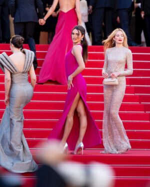 Diane Leyre Instagram - Cannes 2024 🩷

robe @marciano 

#MarcianoMoment #festivaldecannes 

*collaboration commerciale