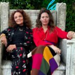 Diane van Fürstenberg Instagram - Sitting in the garden @guggenheim_venice with @sarabattaglia at magnificient Jean Cocteau exhibit @guggenheim_venice
