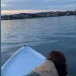 Diane van Fürstenberg Instagram - We could not see the eclipse in Venice … so we watched the sunset and saw the rest on television !!