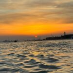 Diane van Fürstenberg Instagram - We could not see the eclipse in Venice … so we watched the sunset and saw the rest on television !!