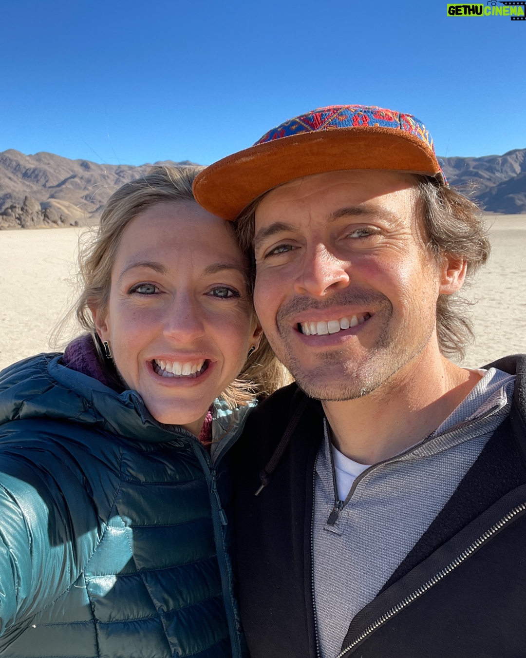 Dianna Cowern Instagram - Did you know the Badwater Basin in Death Valley is the lowest point in the contiguous U.S. at 282 ft. below sea level? And it is only roughly 80-85 miles from the highest point, Mount Whitney. This is a little throwback to when Dianna went to Death Valley to explore the mysterious moving rocks at the Racetrack Playa. #PhysicsGirl #geology #deathvalley #theracetrackplaya #badwaterbasin #SailingStones #mystery #geologymystery