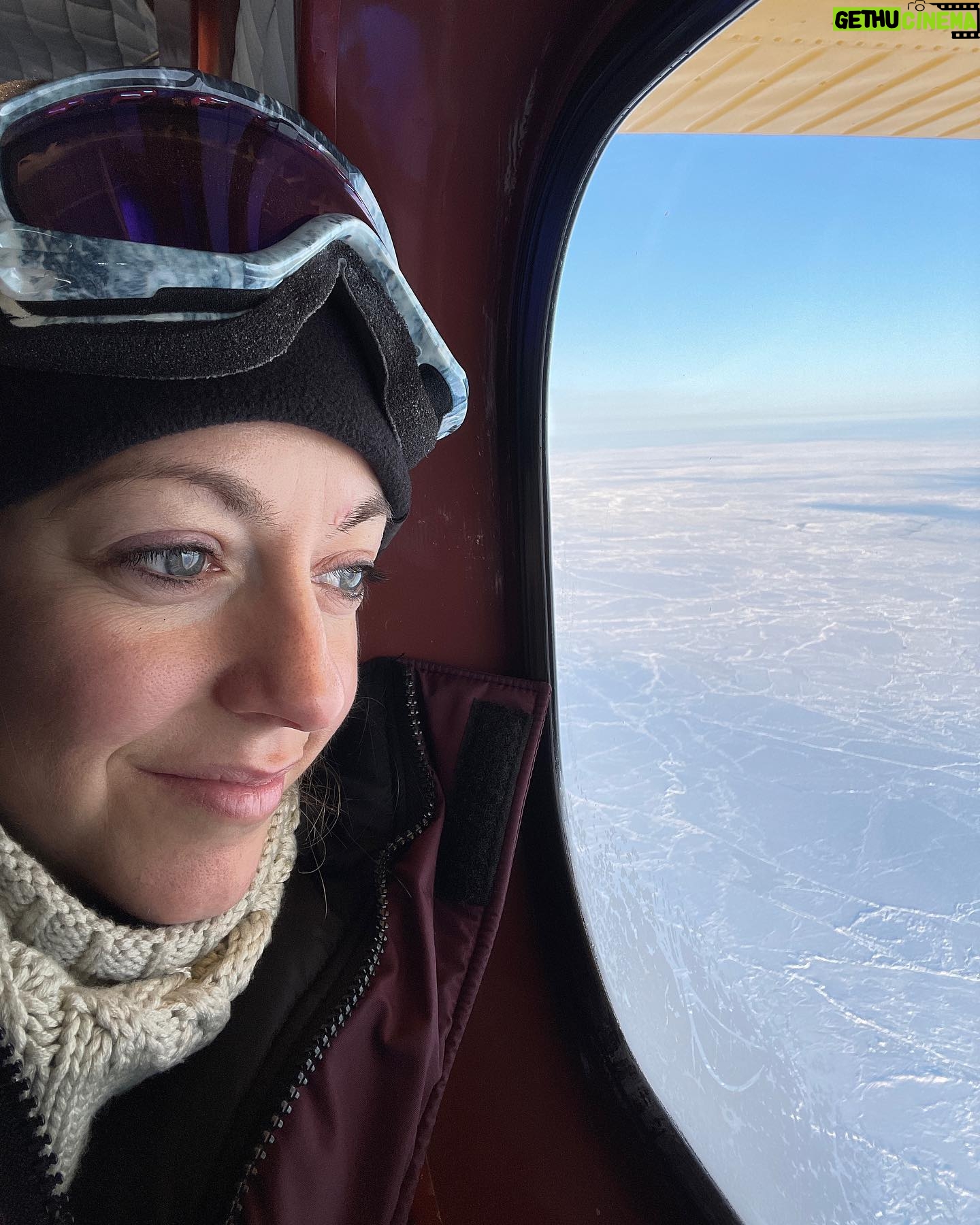 Dianna Cowern Instagram - Still reliving my visit to the US Navy’s Arctic Ice Camp in March. Living on an ice camp meant eating freeze dried eggs and peeing in a bag. Getting to the ice camp meant riding in a propeller plane with the Royal Canadian Air Force. All of it was insane. The 3 beautiful photos of the camp were taken by @sethbkoenig. Full video on my YouTube channel!!