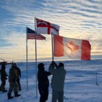 Dianna Cowern Instagram - Still reliving my visit to the US Navy’s Arctic Ice Camp in March. Living on an ice camp meant eating freeze dried eggs and peeing in a bag. Getting to the ice camp meant riding in a propeller plane with the Royal Canadian Air Force. All of it was insane. The 3 beautiful photos of the camp were taken by @sethbkoenig. Full video on my YouTube channel!!