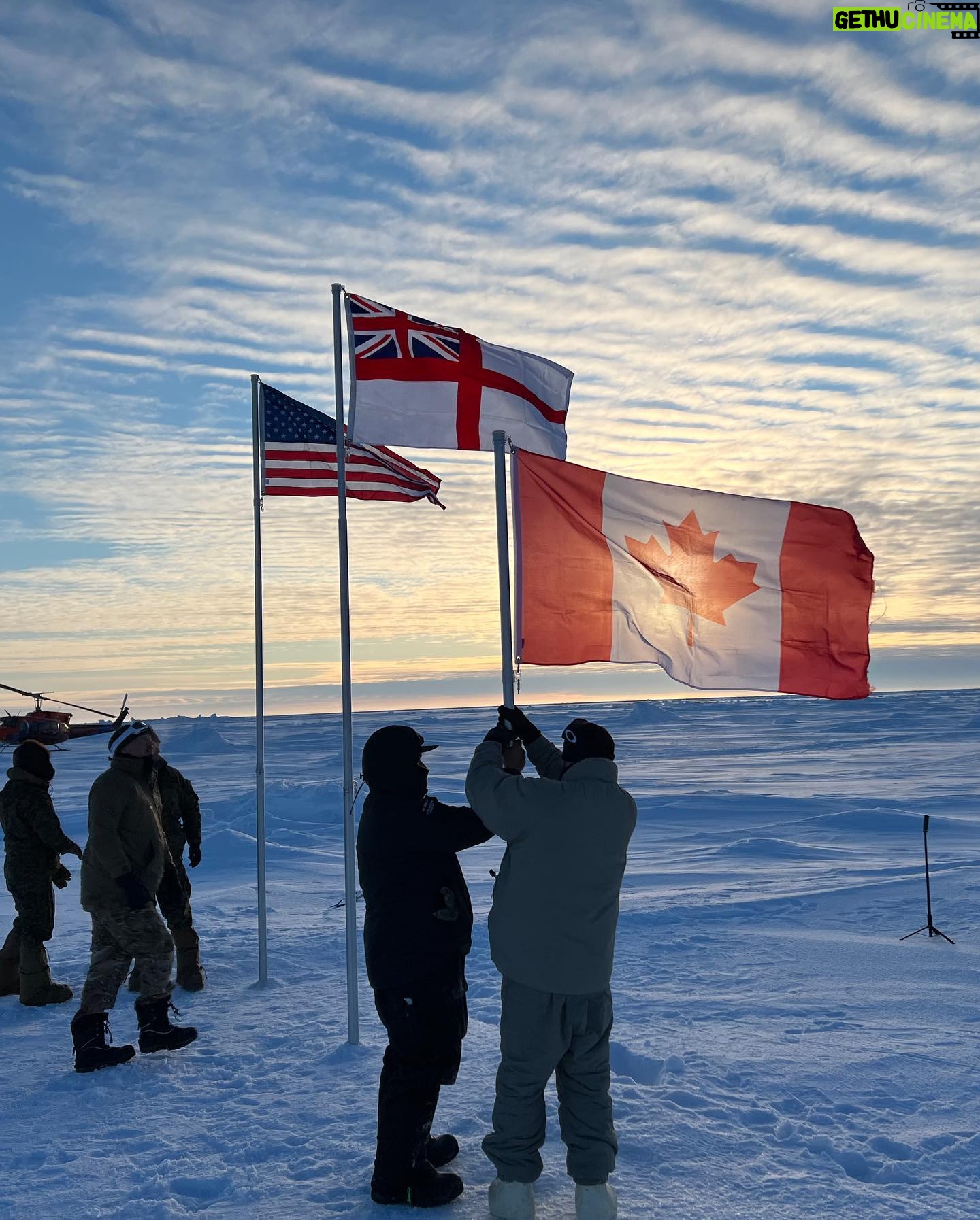 Dianna Cowern Instagram - Still reliving my visit to the US Navy’s Arctic Ice Camp in March. Living on an ice camp meant eating freeze dried eggs and peeing in a bag. Getting to the ice camp meant riding in a propeller plane with the Royal Canadian Air Force. All of it was insane. The 3 beautiful photos of the camp were taken by @sethbkoenig. Full video on my YouTube channel!!