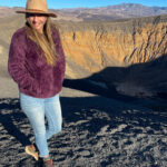 Dianna Cowern Instagram - Did you know the Badwater Basin in Death Valley is the lowest point in the contiguous U.S. at 282 ft. below sea level? And it is only roughly 80-85 miles from the highest point, Mount Whitney. This is a little throwback to when Dianna went to Death Valley to explore the mysterious moving rocks at the Racetrack Playa. #PhysicsGirl #geology #deathvalley #theracetrackplaya #badwaterbasin #SailingStones #mystery #geologymystery