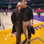 Dianne Doan Instagram - BUCKET LIST MOMENT. My mind is still blown from last night. Being in an arena filled with @lakers fans is an adrenaline rush that cannot be replaced. I’m so grateful for the opportunity to experience it. Thank you @bibigousa for having us. @danakadan you seriously are the man🙏🏼 appreciate you so much. And everyone who works so tirelessly to make nights like these run smoothly. We felt so safe and well taken care of.🙏🏼 And lastly…. When I say I SCREAMED when I saw @bibigousa on the court, on the Jumbotron, on the seats, and jerseys. It’s unreal what this kind of representation means. To know that our community is reaching new heights….. PROUD is an understatement.💜💛💜💛