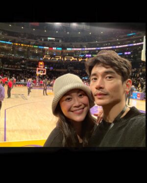 Dianne Doan Instagram - BUCKET LIST MOMENT. My mind is still blown from last night. Being in an arena filled with @lakers fans is an adrenaline rush that cannot be replaced. I’m so grateful for the opportunity to experience it. 

Thank you @bibigousa for having us. @danakadan you seriously are the man🙏🏼 appreciate you so much. And everyone who works so tirelessly to make nights like these run smoothly. We felt so safe and well taken care of.🙏🏼 

And lastly…. When I say I SCREAMED when I saw @bibigousa on the court, on the Jumbotron, on the seats, and jerseys. It’s unreal what this kind of representation means. To know that our community is reaching new heights….. PROUD is an understatement.💜💛💜💛