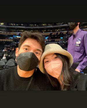 Dianne Doan Instagram - BUCKET LIST MOMENT. My mind is still blown from last night. Being in an arena filled with @lakers fans is an adrenaline rush that cannot be replaced. I’m so grateful for the opportunity to experience it. 

Thank you @bibigousa for having us. @danakadan you seriously are the man🙏🏼 appreciate you so much. And everyone who works so tirelessly to make nights like these run smoothly. We felt so safe and well taken care of.🙏🏼 

And lastly…. When I say I SCREAMED when I saw @bibigousa on the court, on the Jumbotron, on the seats, and jerseys. It’s unreal what this kind of representation means. To know that our community is reaching new heights….. PROUD is an understatement.💜💛💜💛
