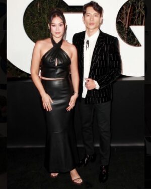 Dianne Doan Instagram - For the Four People Who Wanted the Full Fit. 

But seriously, thank you @gq for the great evening. Thank you @staud.clothing for this amazing 90’s Matrix Moment (it’s vegan leather y’all!). Thank you @tamielsombati for making me feel like I fit in. And thank you @itsamandalim for always holding down these lewks✨🙏🏼