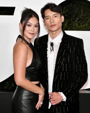 Dianne Doan Instagram - For the Four People Who Wanted the Full Fit. 

But seriously, thank you @gq for the great evening. Thank you @staud.clothing for this amazing 90’s Matrix Moment (it’s vegan leather y’all!). Thank you @tamielsombati for making me feel like I fit in. And thank you @itsamandalim for always holding down these lewks✨🙏🏼